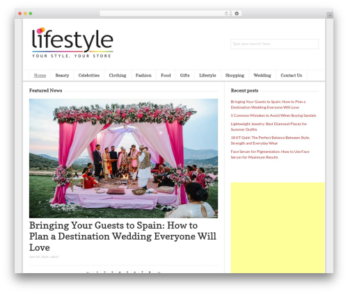 Lightly premium WordPress theme - lifestylesideas.com