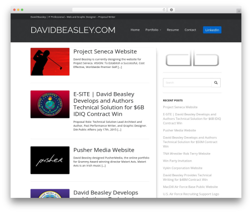StartingUp theme WordPress - davidbeasley.com
