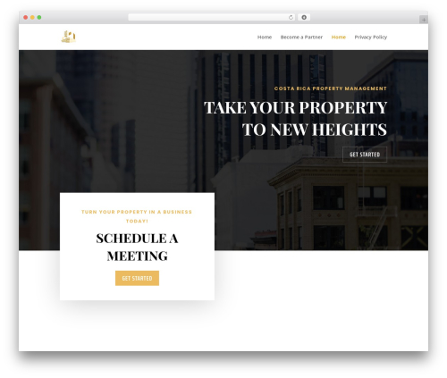 Theme WordPress Divi - costaricapropertymanager.com