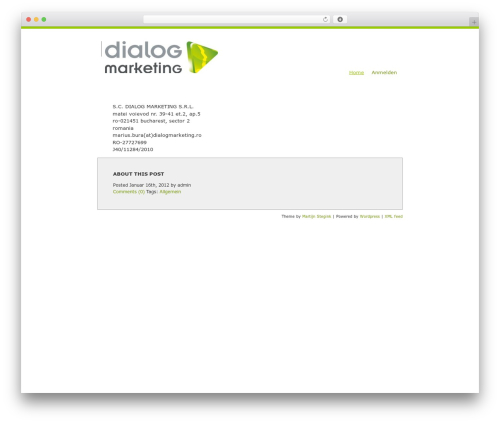 WordPress theme Lime & simple - dialogmarketing.ro