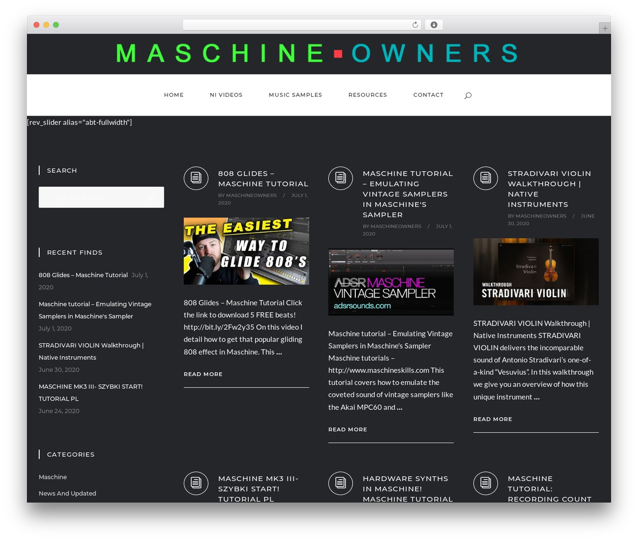 WordPress theme Ampster - maschineowners.com
