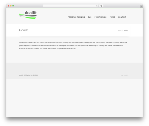 WordPress theme Dare - dualfit.de