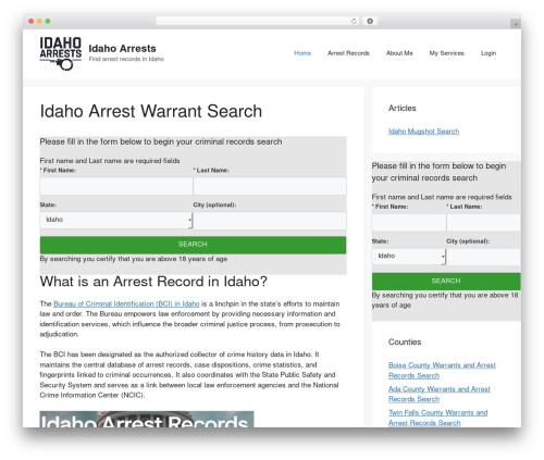 Form redirect WordPress plugin - idahoarrests.org