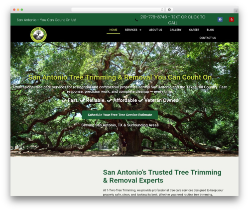 Elfsight click to call cc WordPress plugin - 1twotreetrimming.com