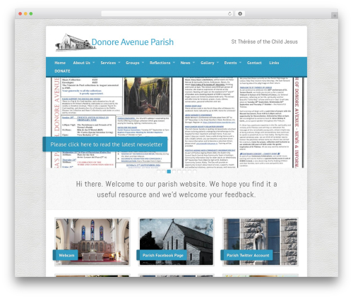 WordPress website theme Risen - donoreavenueparish.ie