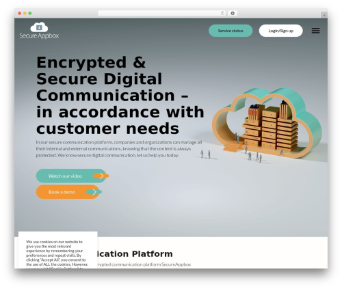 EJNAR WordPress theme - secureappbox.com