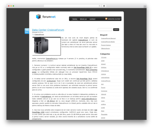 Pattern WordPress theme design - forumnet.ro