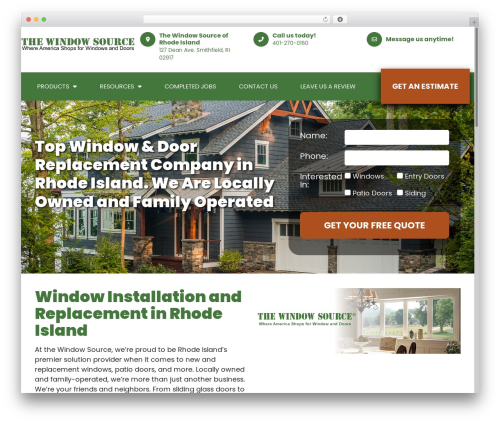 The Window Source WordPress theme - windowsourceri.com