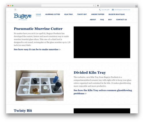 The7 Classic WordPress page theme - bugeyeproducts.com