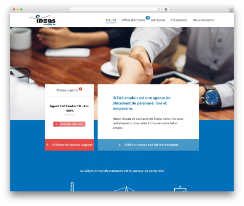 Theme wp_test2018 WordPress website theme - ideasemplois.ch
