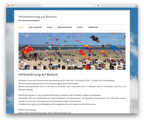 Tiny Forge theme WordPress - ferienwohnung-auf-borkum.com