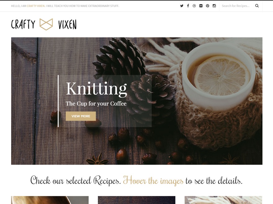 Vixen - Wordpress Theme WordPress blog theme by gljivec