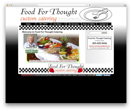 WordPress Default company WordPress theme - foodforthoughtcaterers.com