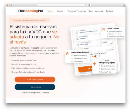 WordPress theme MODELO - flexibookingpro.com