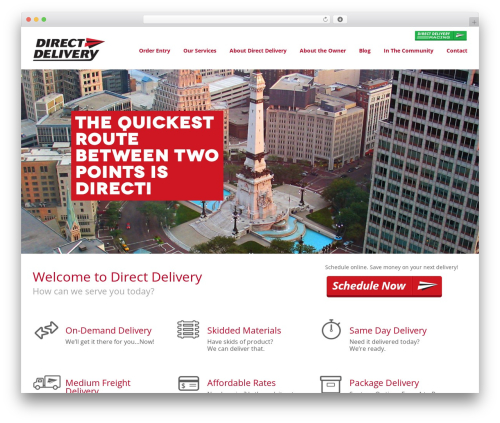 Cluster theme WordPress - directdeliveryinc.net