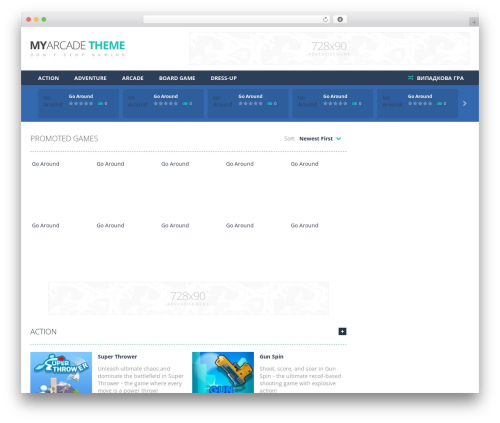 MyArcadeTheme WordPress Theme 