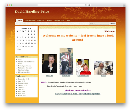 oriental top WordPress theme - davidhardingprice.co.uk