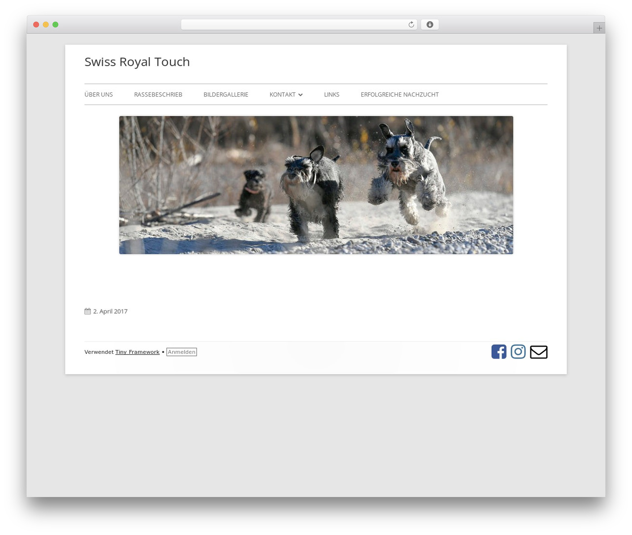Tiny Framework WP theme - swissroyaltouch.ch