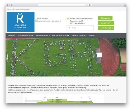 WordPress theme Hello Elementor - kronberg-gymnasium.de