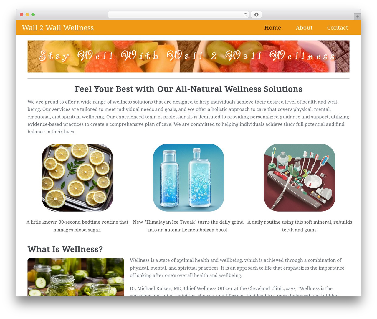 WordPress theme Page Builder Framework - w2wellness.com WordPress theme Page Builder Framework - w2wellness.com
