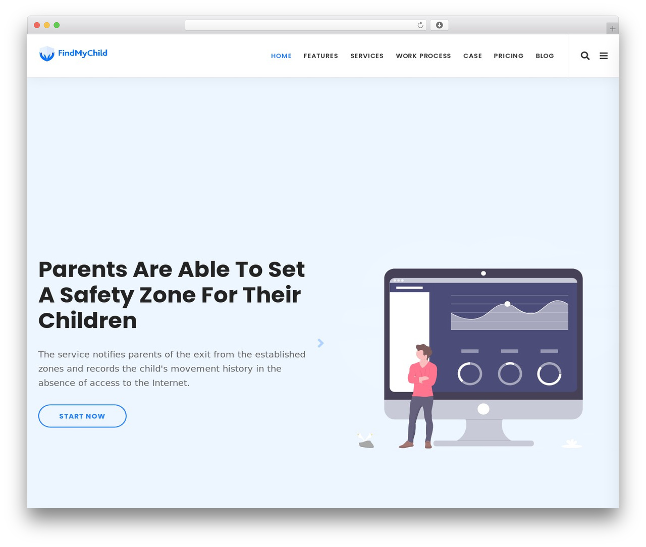 WordPress theme Seorun - findmychild.net
