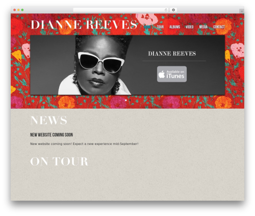 WordPress website theme Musicpro - diannereeves.com