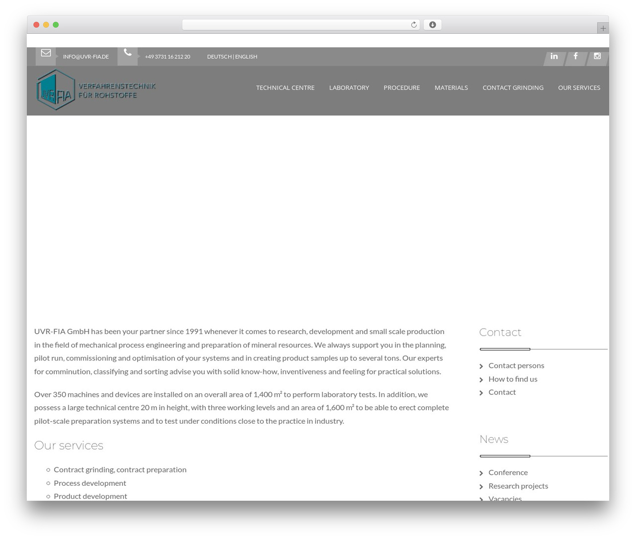 Cumulo WordPress theme - uvr-fia.com