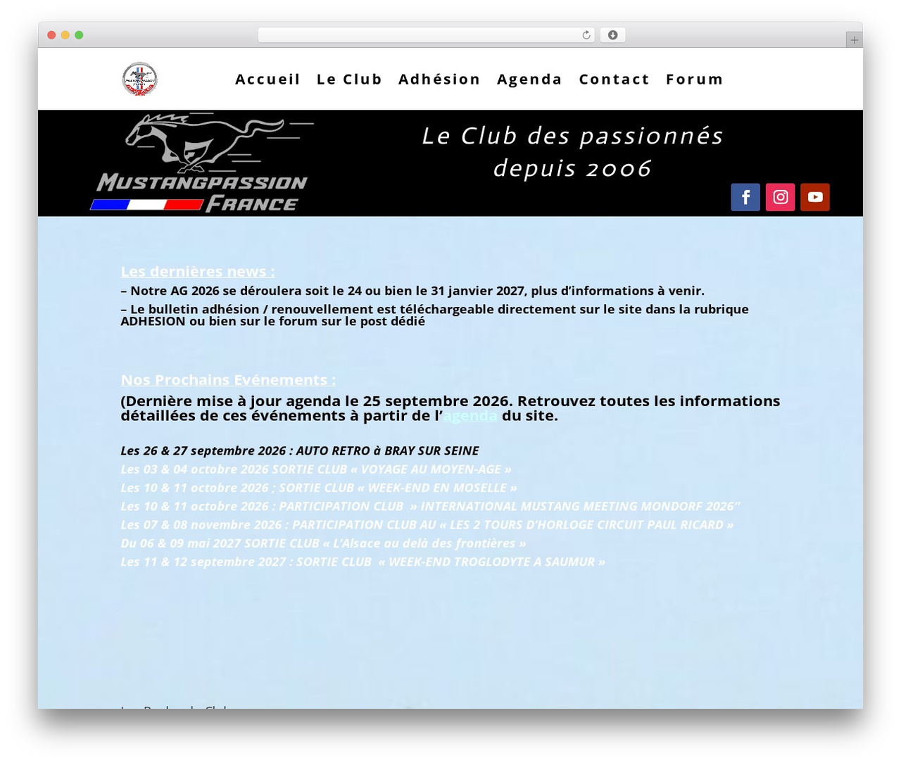 Divi theme WordPress - mustangpassion.fr
