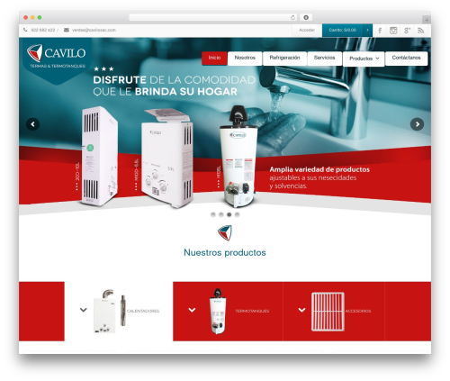 Envision WordPress theme - cavilosac.com