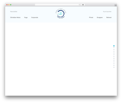 Mcw fullpage elementor WordPress plugin - heiss.yoga