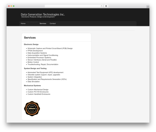 quickstart WP theme - dgt-inc.com