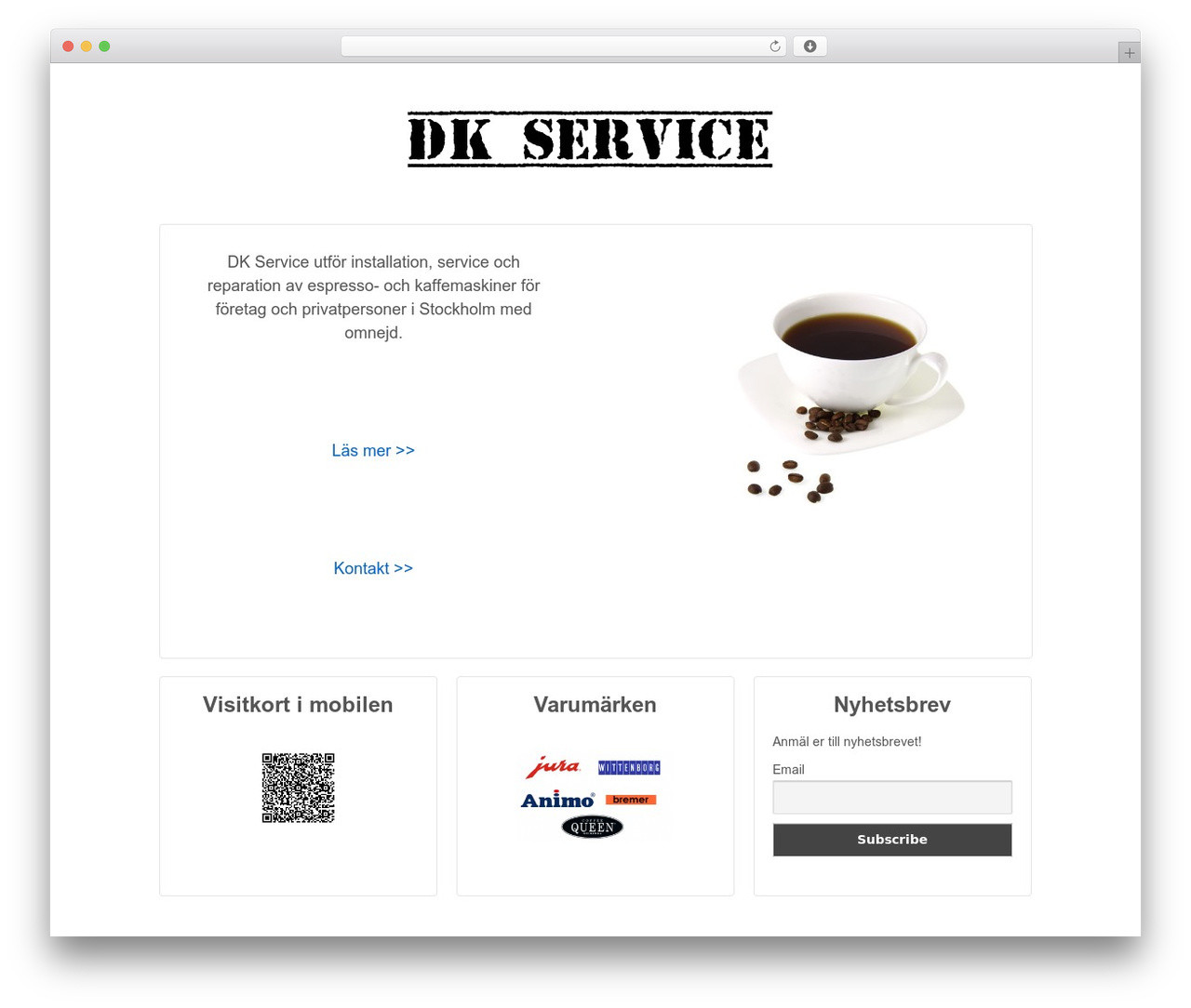 Responsive WP theme - dkservice.se