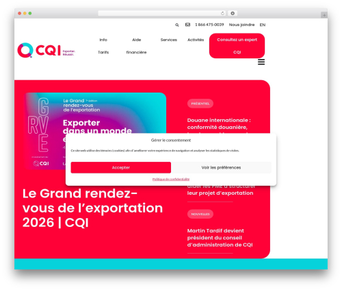 Theme Starter WordPress theme - www.cqinternational.org