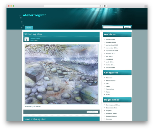 Under the Sea WordPress page theme - drent.dk