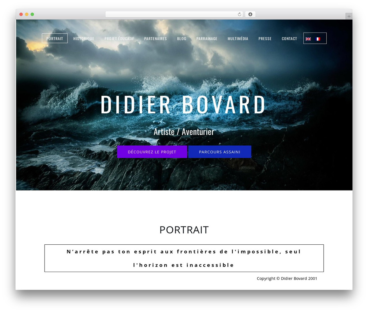 Vigor WordPress theme - didierbovard.com