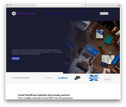 WordPress Guys WordPress theme - wordpressguys.co.uk