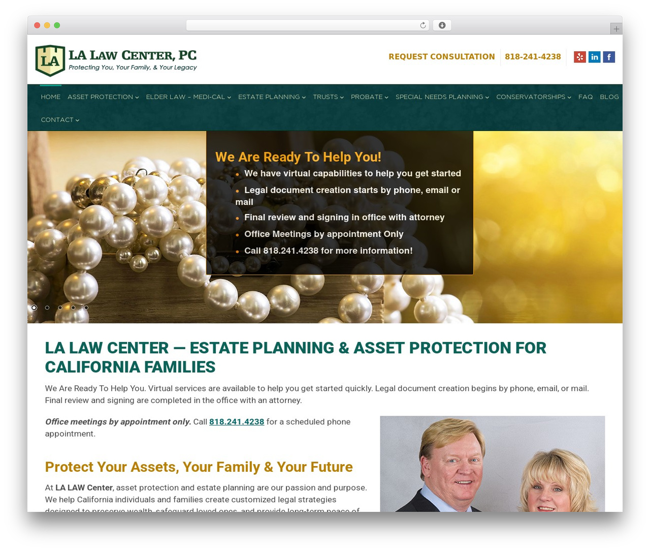 WordPress theme Cherry Framework - la-lawcenter.com