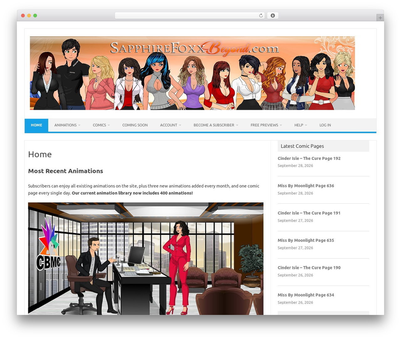 WordPress theme Iconic One - sapphirefoxxbeyond.com