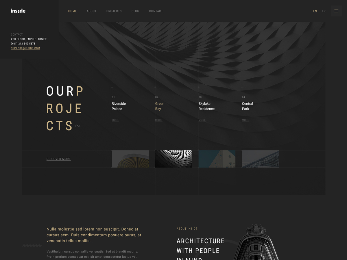 WordPress theme insidect by Haintheme