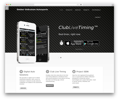 WordPress theme The Developer - dvautosports.com.au
