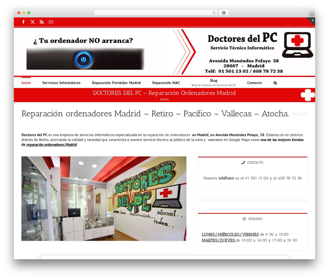Doctores del PC - Avada Child WordPress theme - doctoresdelpc.com