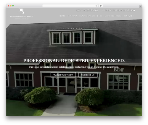 Best WordPress theme Grandy - ppblawyers.com