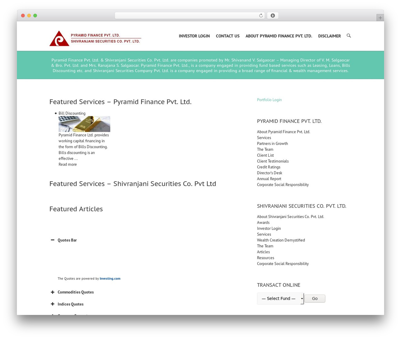 Best WordPress theme Interface - pyramidfinance.com