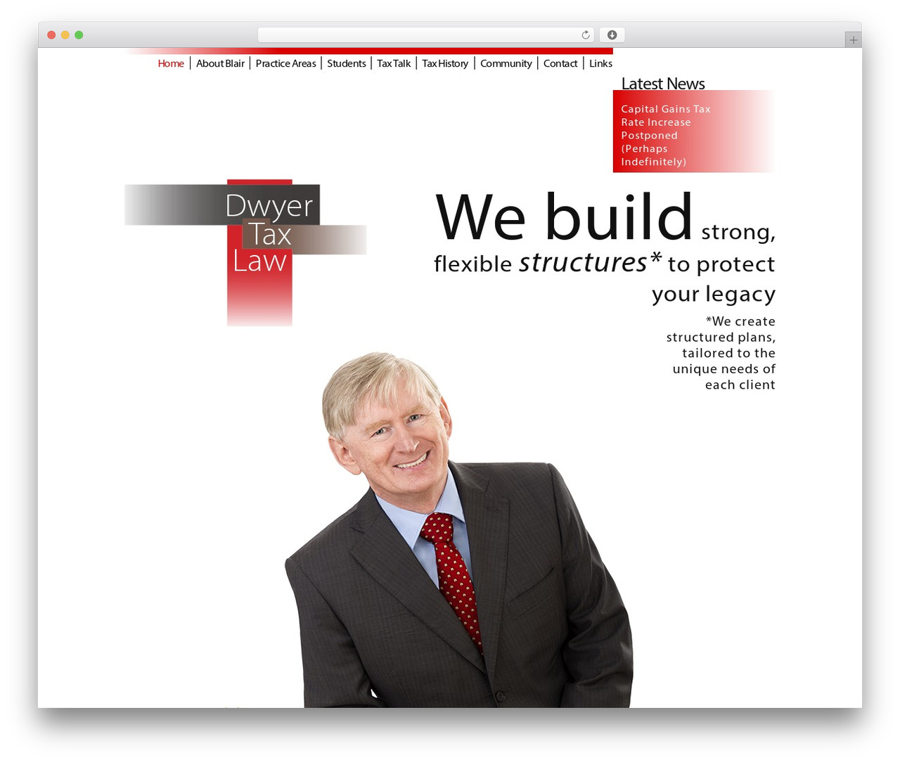 Bootstrap Basic premium WordPress theme - dwyertaxlaw.com