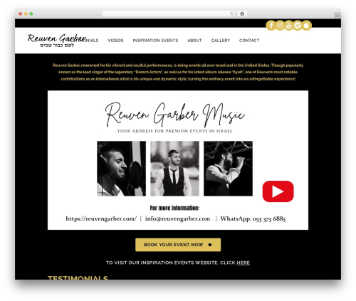 Qode music WordPress plugin - reuvengarber.com