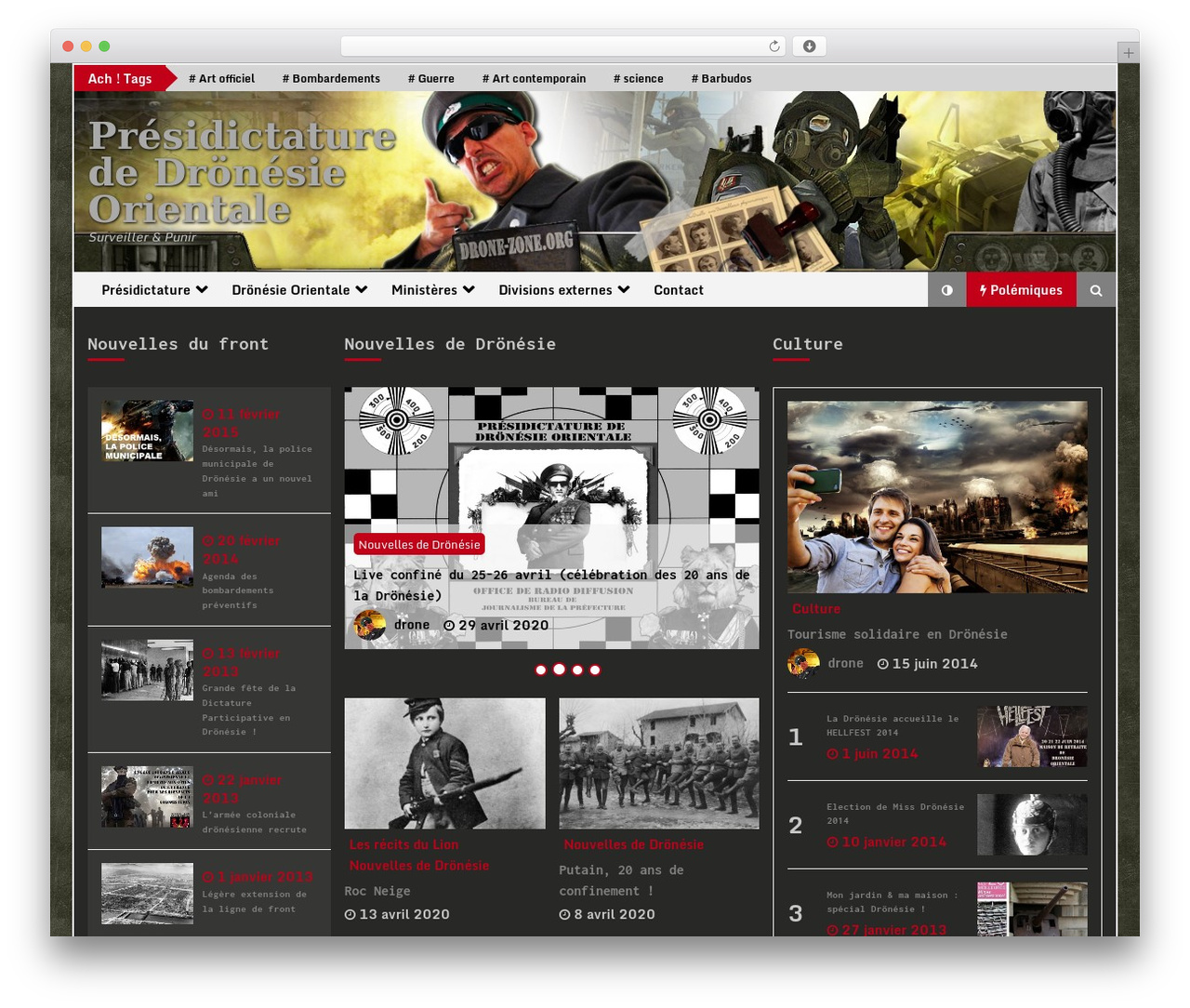 Default Mag Pro WP theme - drone-zone.org