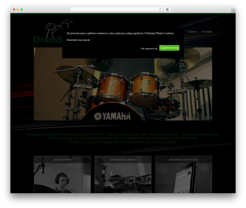 Cookie Warning (cookie-warning) free WordPress plugin - drumstudio.pl
