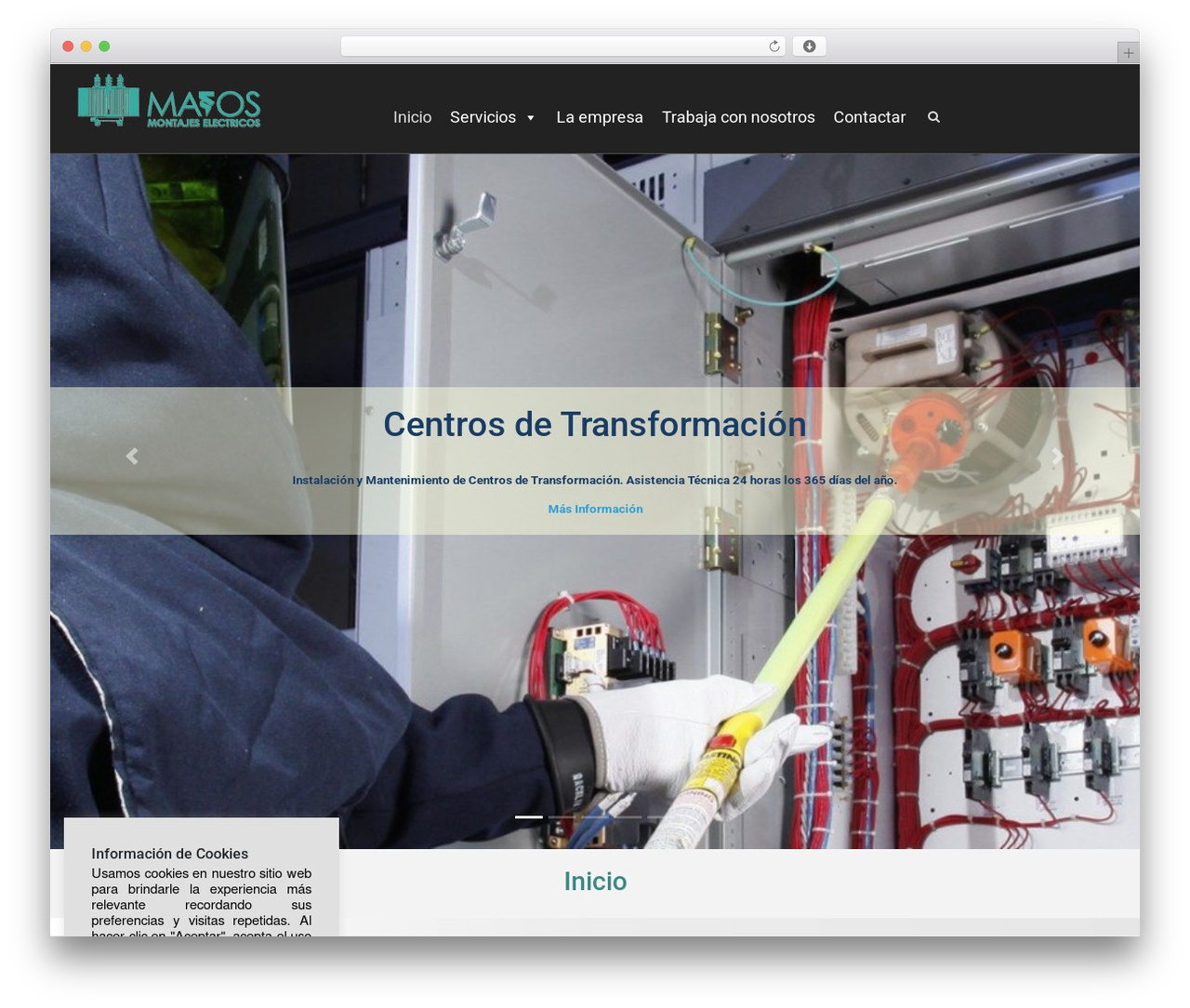 EW Bootstrap theme WordPress - montajeselectricosmatos.com