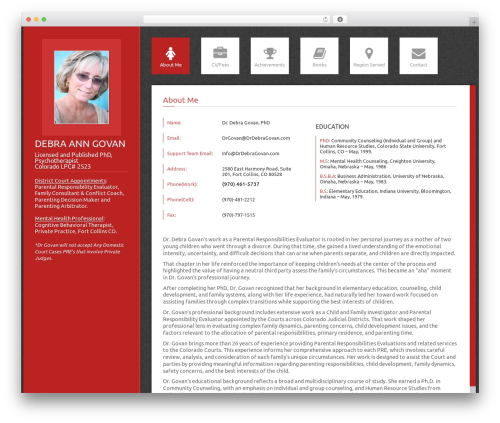Govan - Cloud Core Web WordPress theme - drdebragovan.com