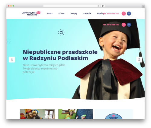 Lilo WordPress theme - uniwersytetmaluszka.pl
